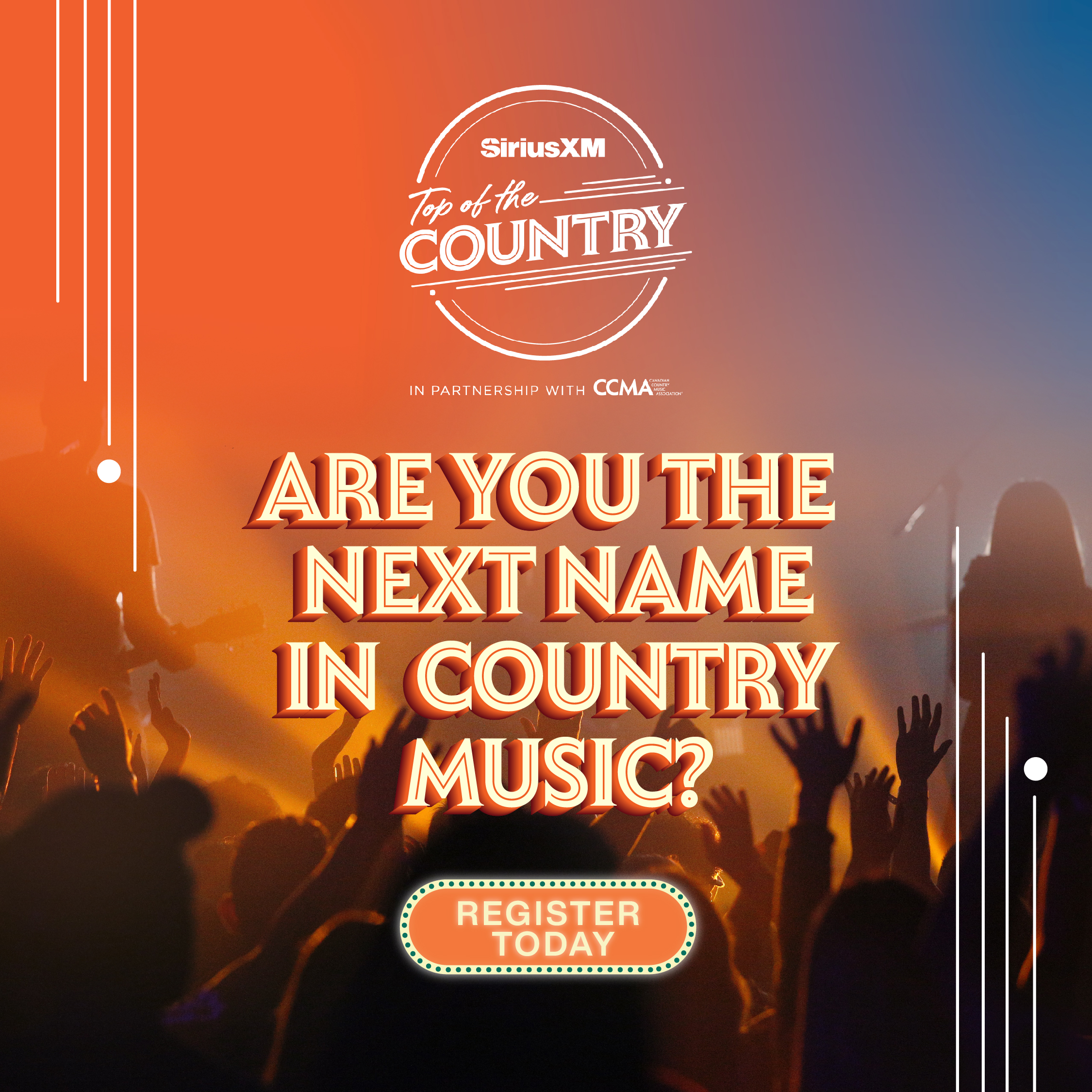 SiriusXM’s Top of the Country Registration is Now Open!